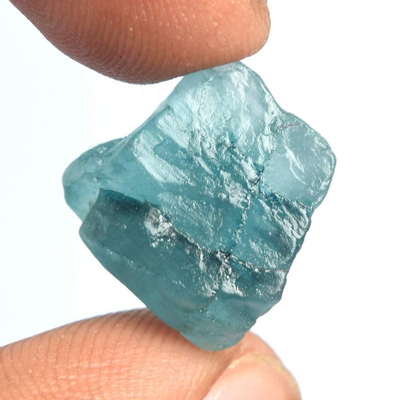 GEMHUB Raw Sky Blue Aquamarine 11.75 Ct Top Grade Rough Aquamarine Natural Healing Crystal Aquamarine Stone - Image 3